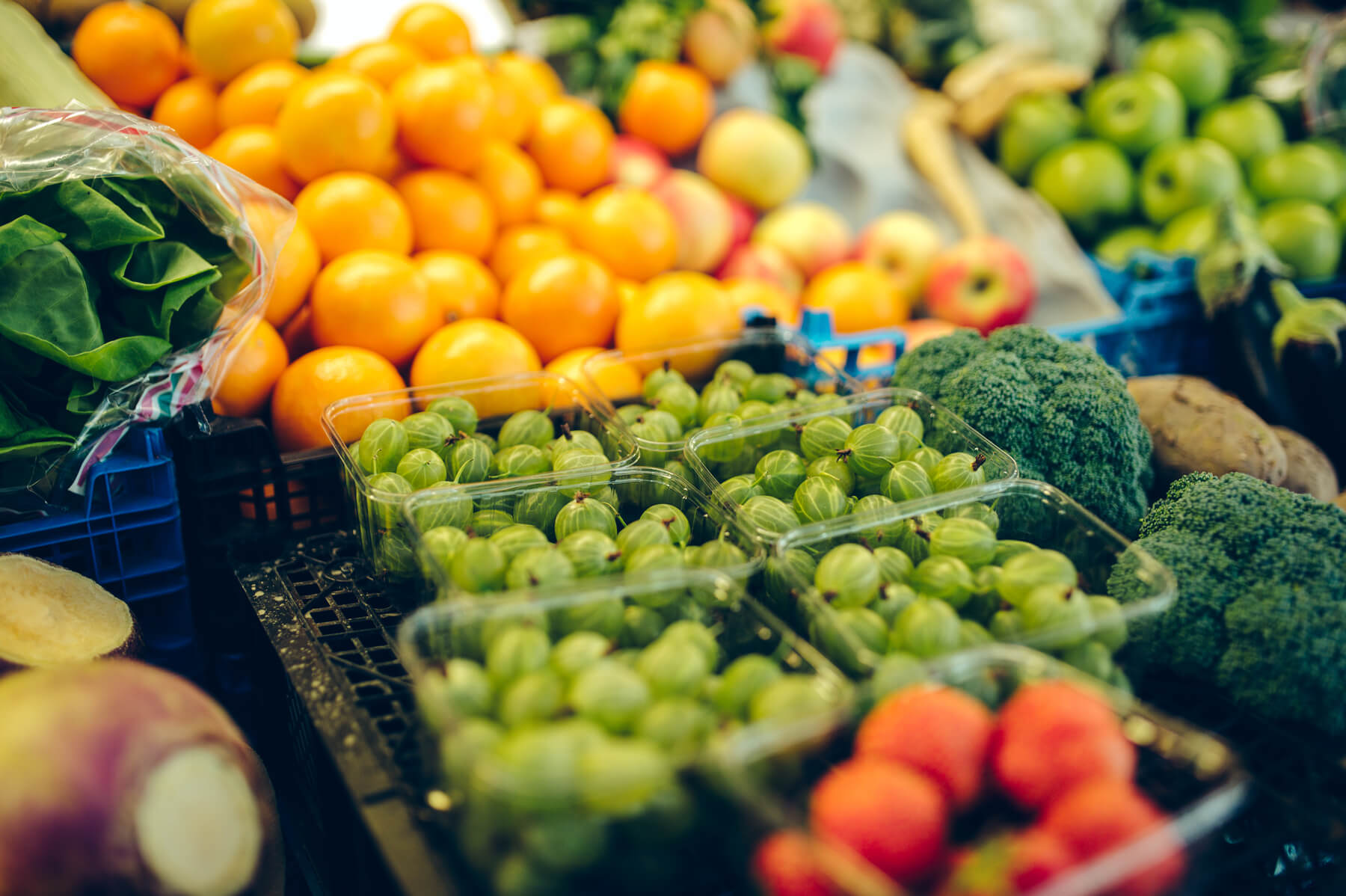 Fruit stall in the west end